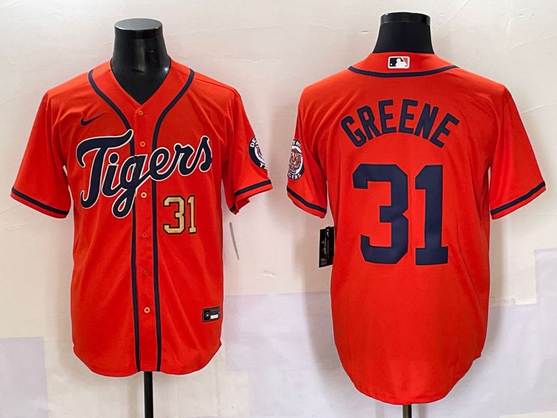 Men 2025 Detroit Tigers #31 Greene Orange Game Nike MLB Jersey style 2